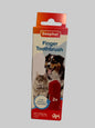 Beaphar Finger Toothbrush, dog toothpaste, dog toothpaste uk, dog toothpaste and brush, best dog toothpaste uk, pets at home, front side