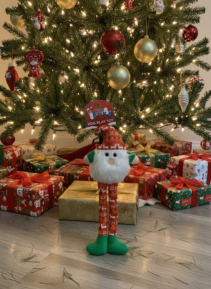 Santa Long Legs Christmas Dog Toy