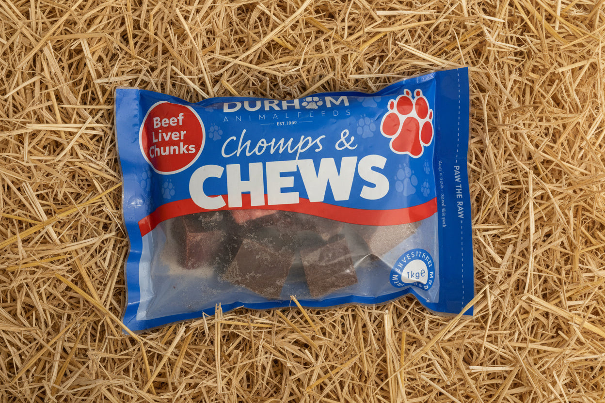 Durham Animal Feed Beef Liver Chunks 1kg