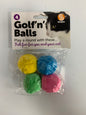 Golf N Balls Cat Toy 4pk