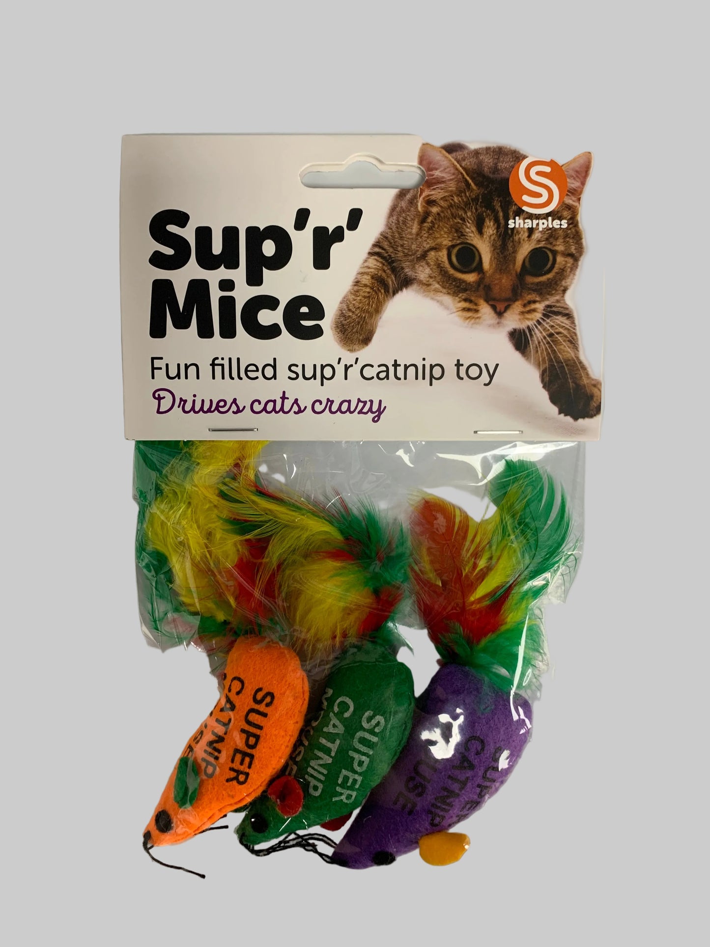 Sup'r' Mice Cat Toy 3pk