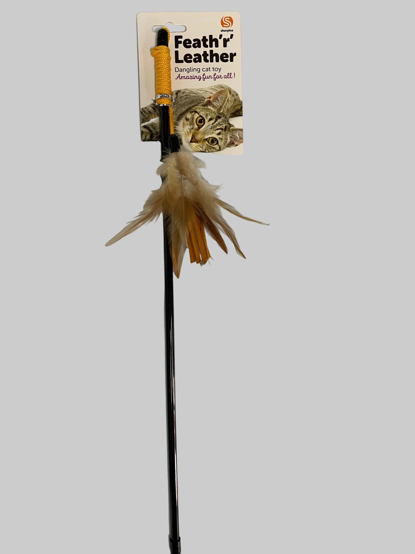 Feath'r' Leather Cat Toy