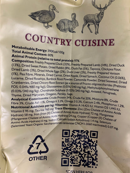 Eden 80/20 Country Cuisine Medium Kibble 2kg