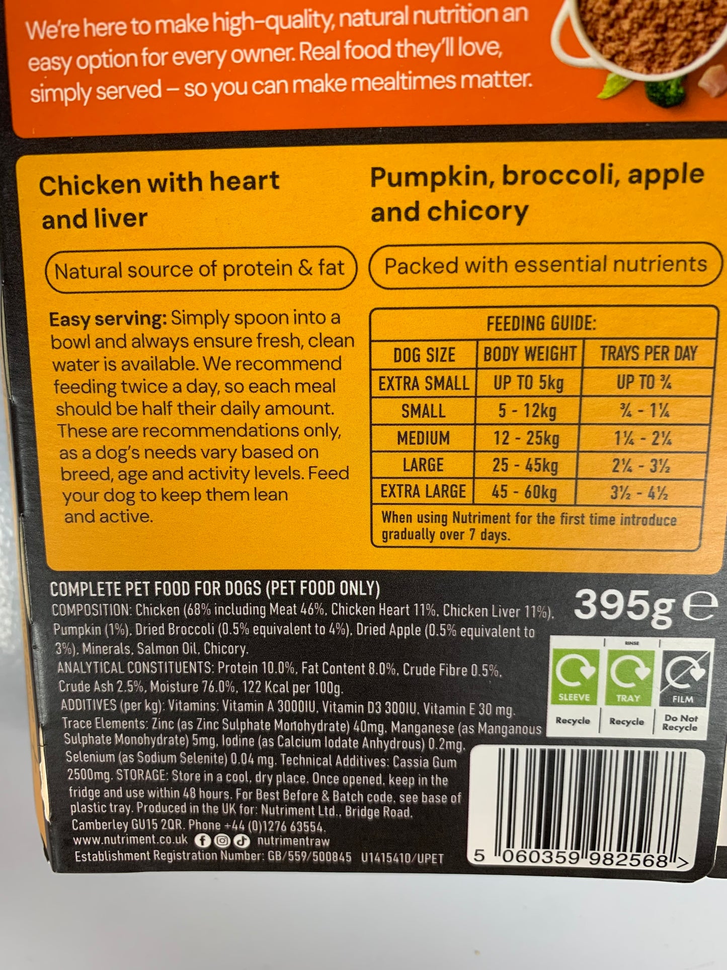 Nutriment Gently Steamed Chicken 395g
