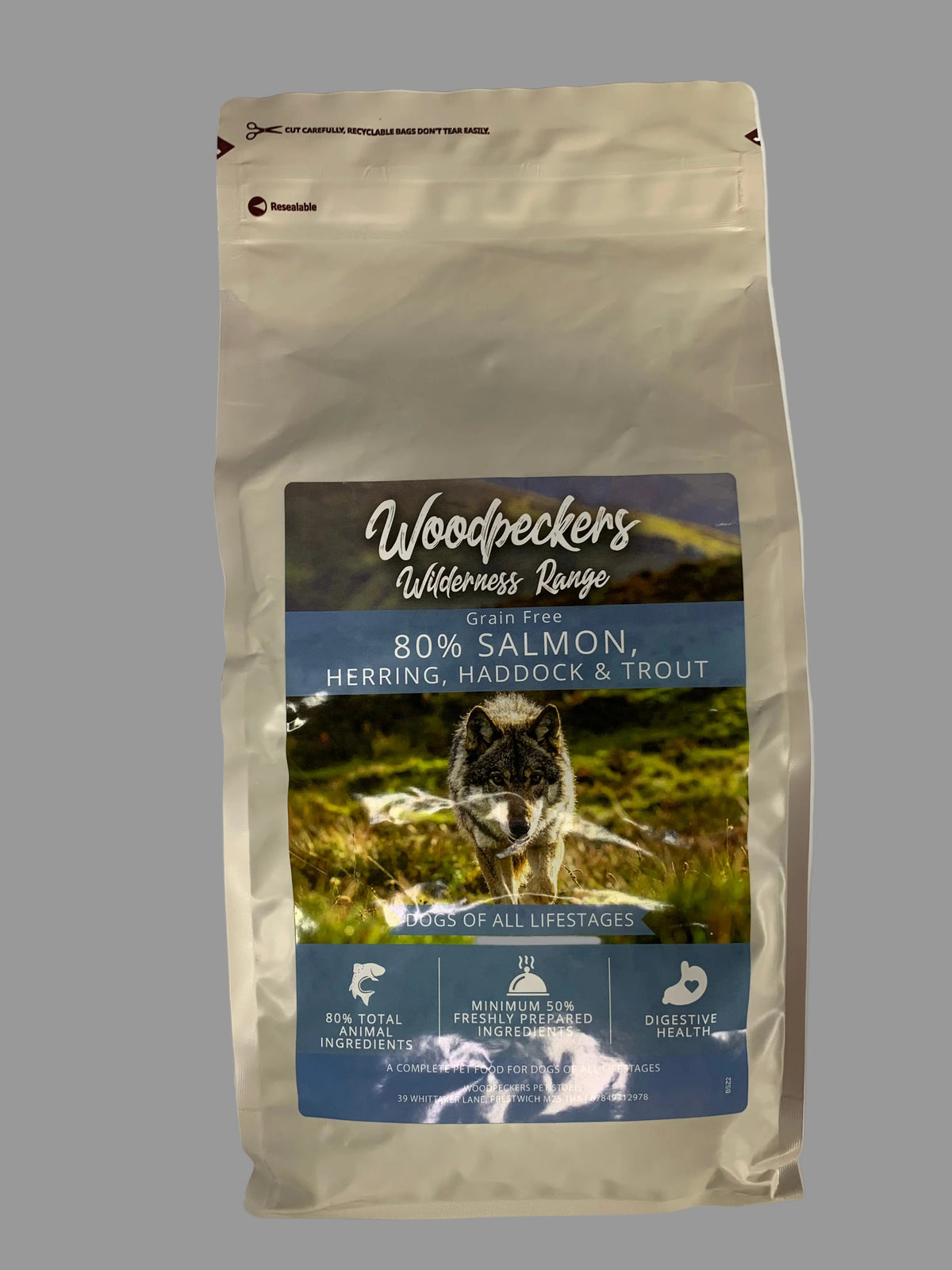 Woodpeckers 80/20 Grain Free Dog Food 2kg